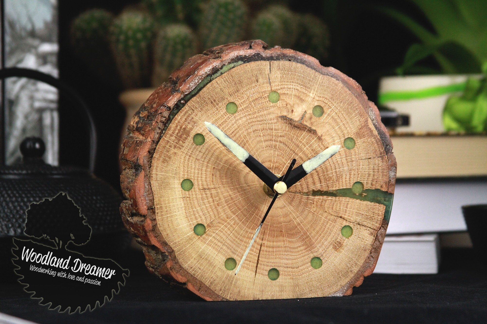 Wooden Desk Clock