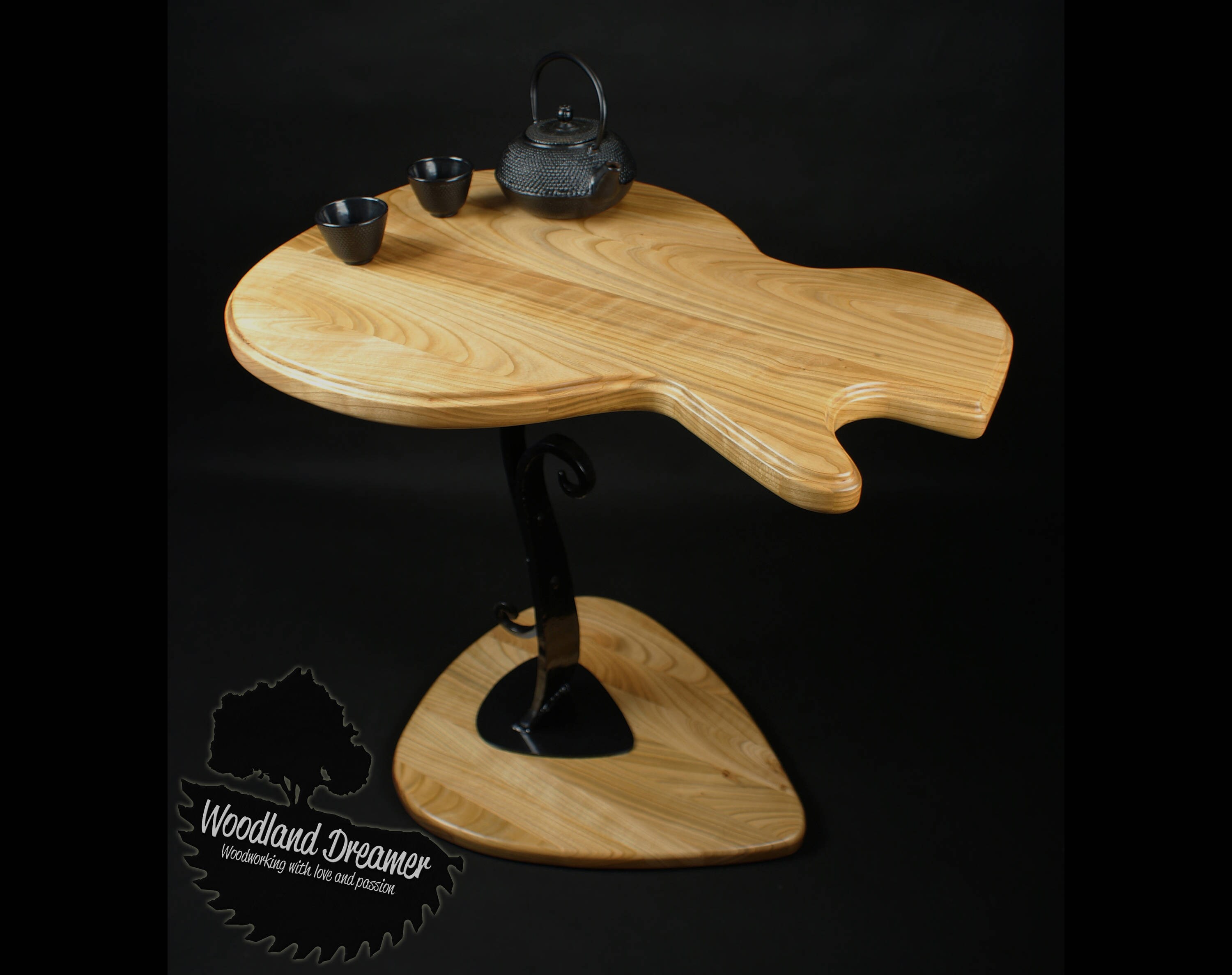 Woodworking enthusiasts guitar table