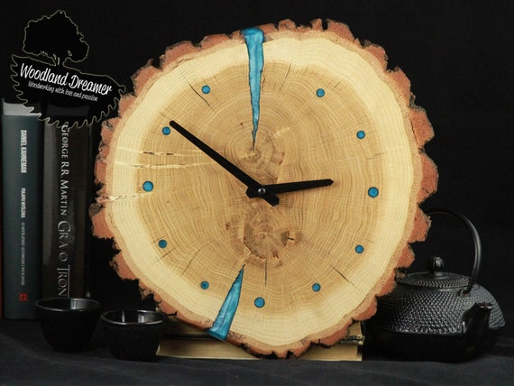 Wooden Clock Wood Wall Clock 30 Cm 12 In Clocks For Wall Etsy