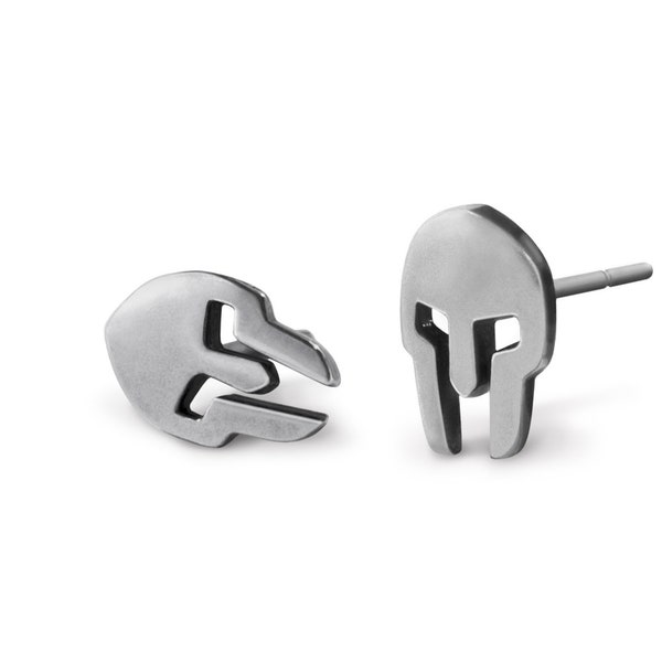 Spartan earrings for a tough man will reveal his true warrior character. Best gift for a strong man