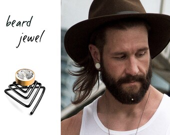 Italian design Beard Crystal jewellery is a cool and a very stylish bling for a short beard