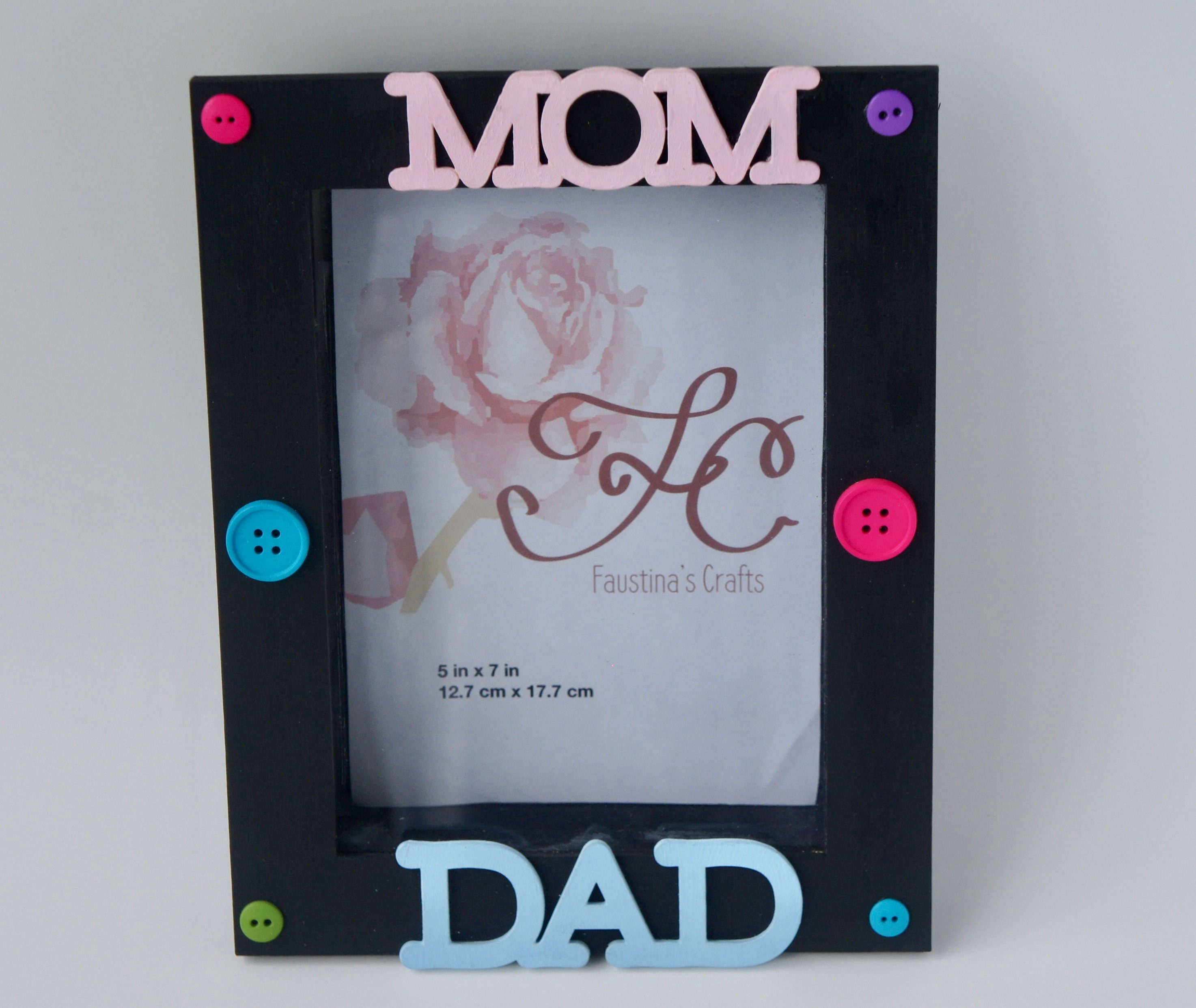 Mom & Dad Photo Frame Etsy