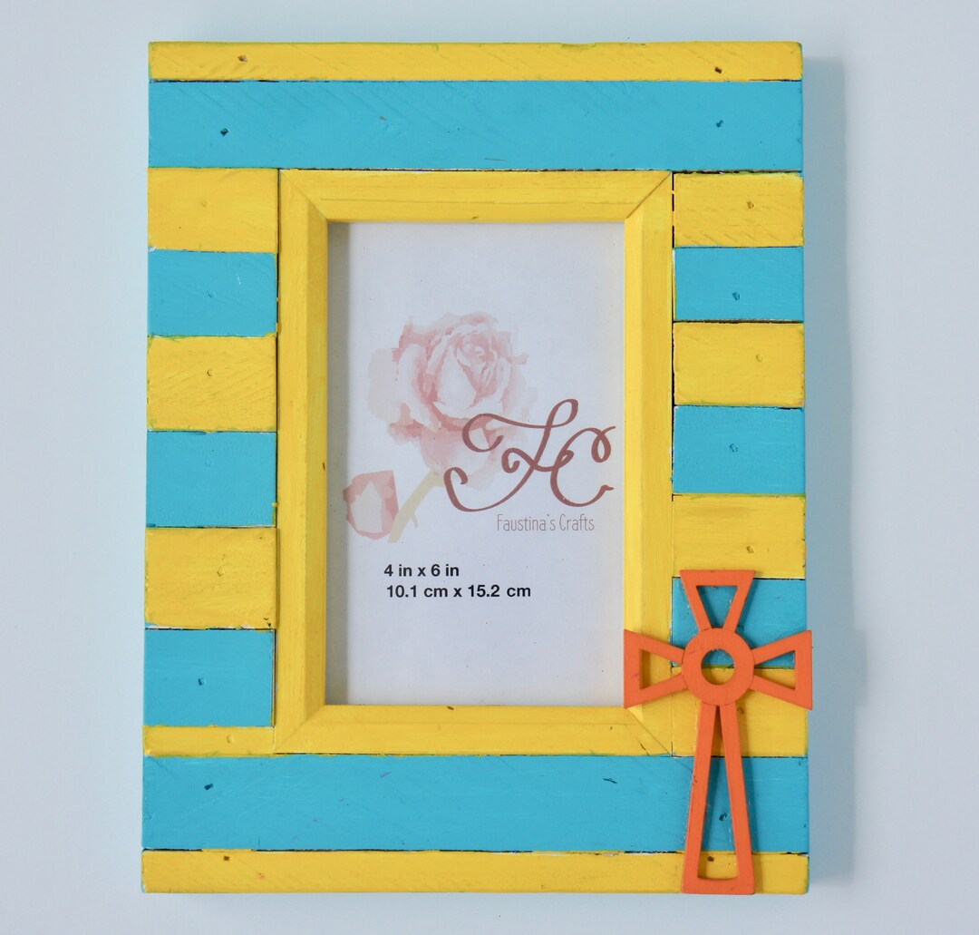 Cross Photo Frame - Etsy