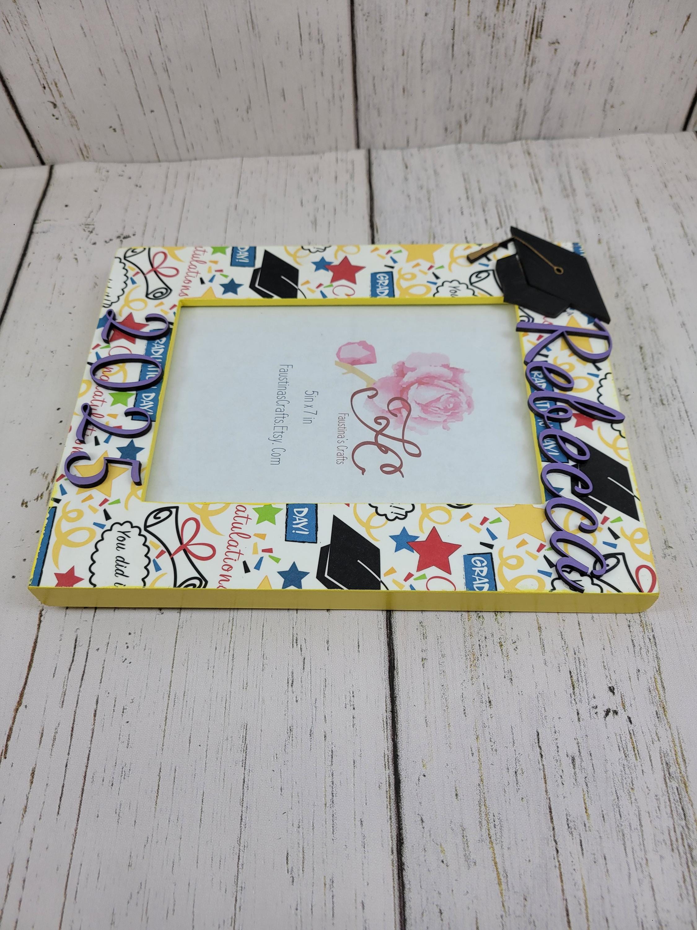 Personalization Grad Photo Frame Personalized Graduation Photo Frame With Name & Year - Etsy
