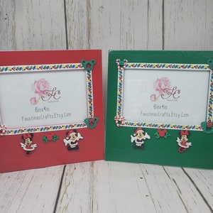 Holiday Christmas Joy Photo Frame – 6x4 Red and Green