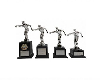 Engraved Silver Pétanque Boules Player Trophy Award 4 Sizes Personalised