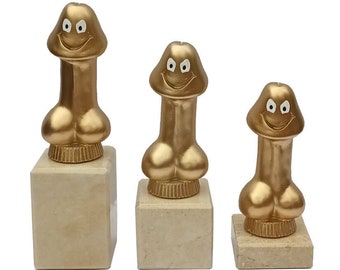 Knob Head, Dick, Willy Trophy Humorous Funny Award Personalised