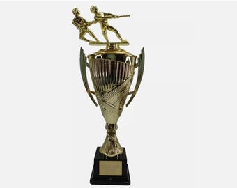 Engraved Large Tug Of War Gold Presentation Cup Trophy Award  Personalised