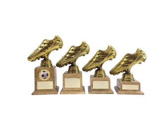 Personalised Golden Boot Top Goal Scorer Trophy Award Engraved With Any Text