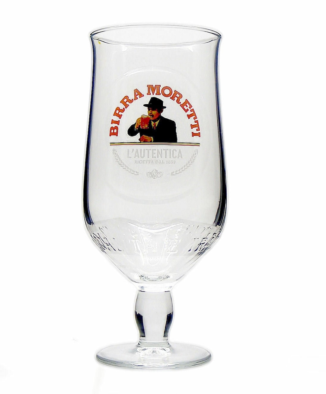 Personalised 1 Pint Birra Moretti Beer Lager Glass Chalice Engraved