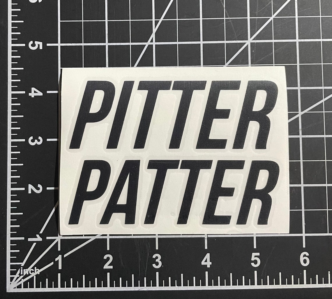 Letterkenny Pitter Patter Decal Etsy