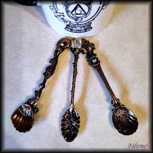 Small TEA SPOONS | Herbal Supplies | Tiny Tea Spoons | Faerie Spoons