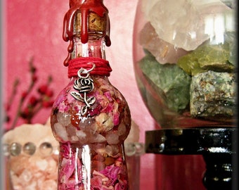 ROSE WATER  | Sacred Altar Offering | Anointing Water | Ritual Tool | Glass Bottle