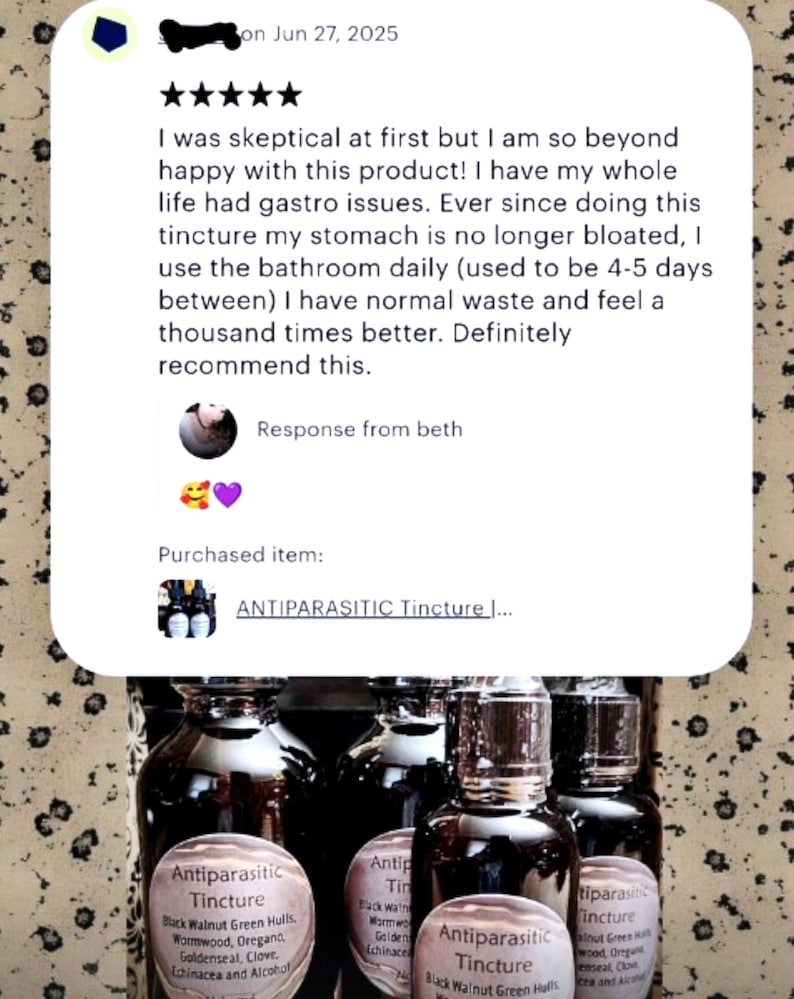 ANCESTRAL HERBAL TINCTURE | Green Walnut + Wormwood | Clove + Oregano | Folk Apothecary bild 2