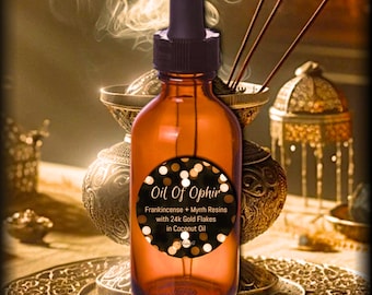 OIL OF OPHIR | Frankincense + Myrrh + 24K Gold + Coconut Oil | Gifts Of The Magi | Healing Skin Serum
