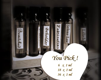 Zestawy próbek EXTRAIT DE PARFUM | 6, 18 lub 36 starannie dobranych fiolek o pojemności 1 ml | Wybierz sam