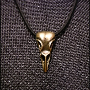 RAVEN CROW SKULL Necklace | Vulture Culture | Corvid