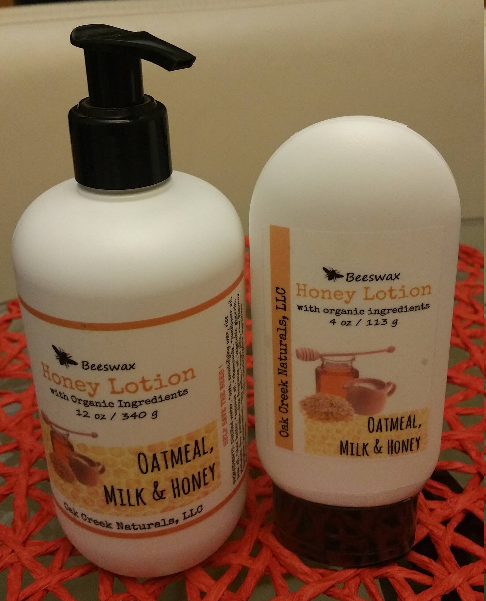 Oatmeal Milk & Honey Lotion 4 oz or 12 oz Etsy