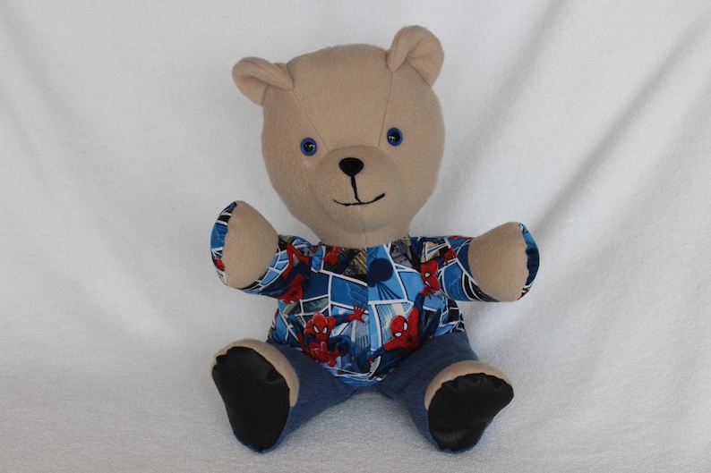 Custom Bear Keepsake Bear recycled bear Keepsake Memory Bear Custom Memory Bear from loved ones clothing Memory Bear Heirloom Bear