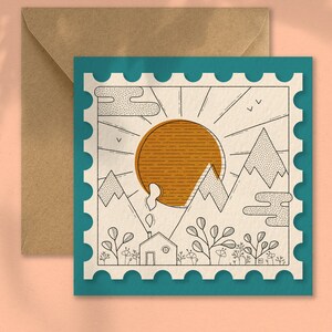 Carte illustrée Soleil