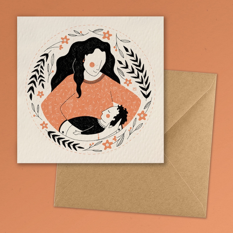 Carte illustrée Maman image 2