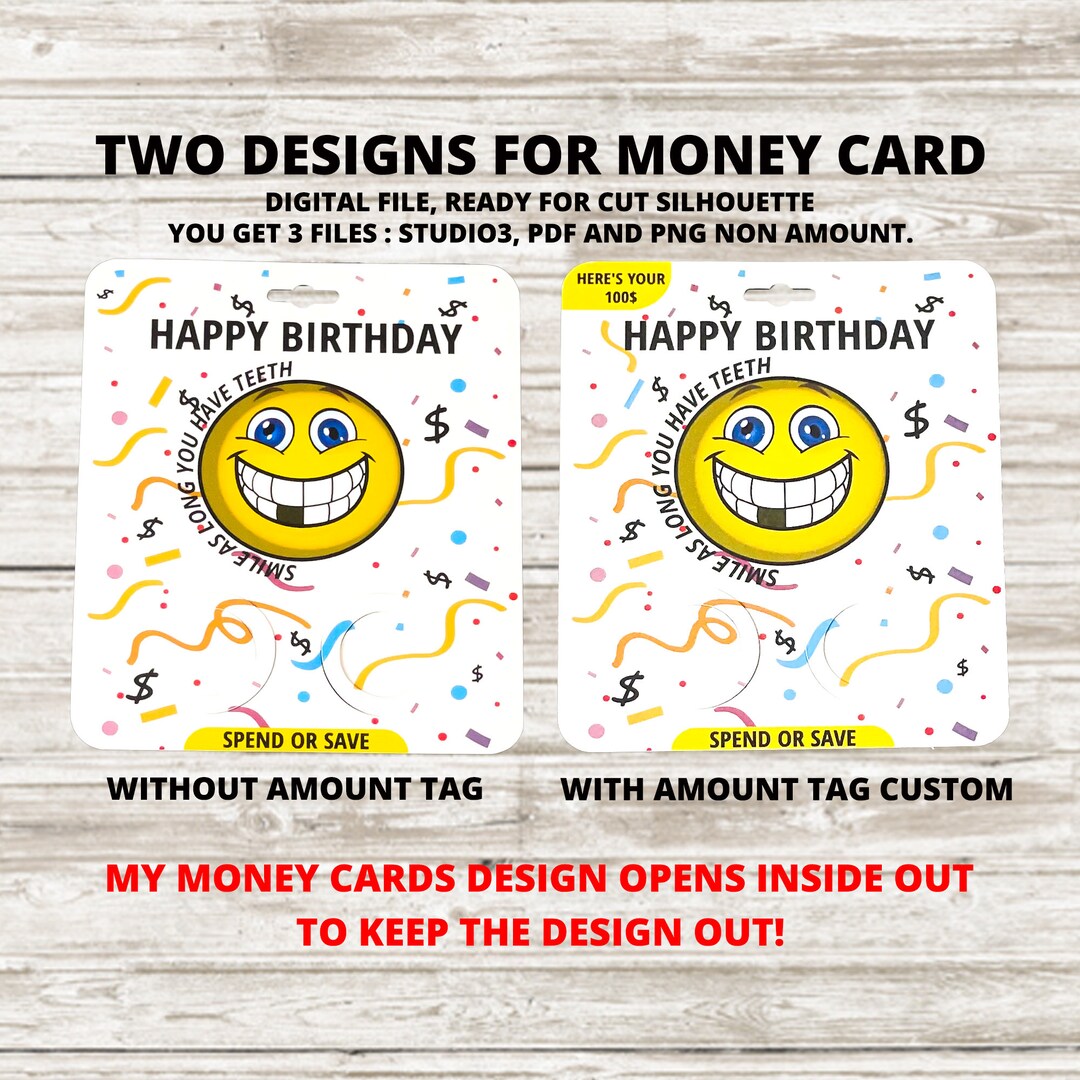 Funny Money Card Printable, Digital Files Instant Download, Svg,pdf,png