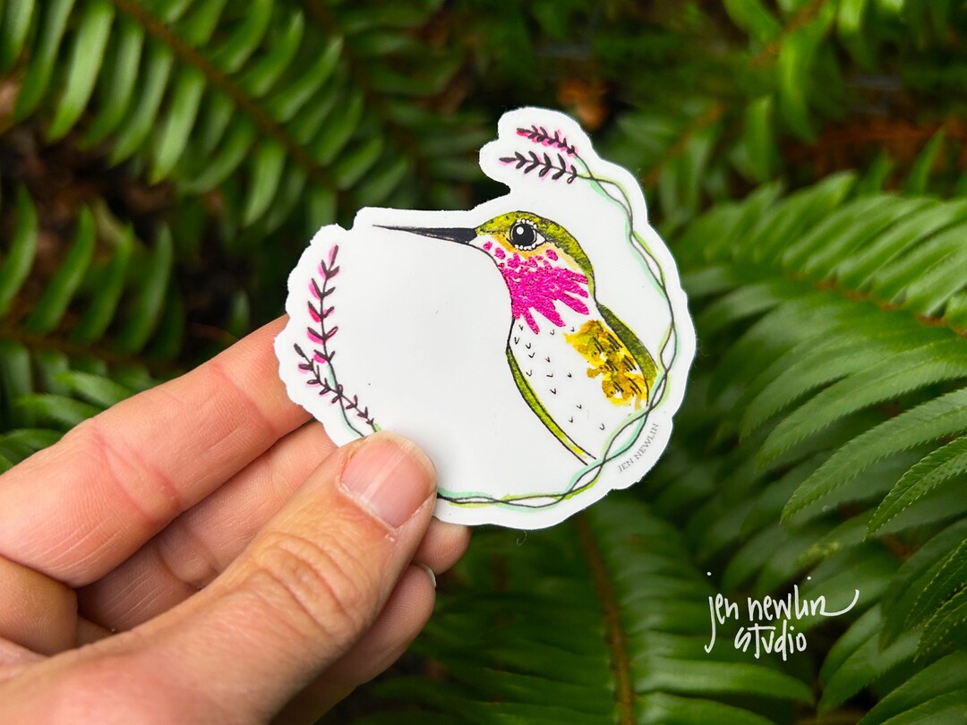 Hummingbird Sticker, 2.5