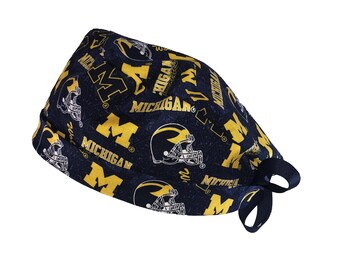University of Michigan Wolverines Embroidered Navy Scrub Hat