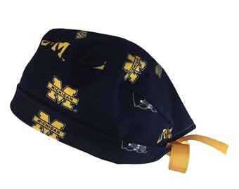 University of Michigan Wolverines Embroidered Navy Scrub Hat