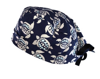 FENICAL Surgical Hat Reusable Strappy Unisex Cotton Adjustable Scrub Hat Working Cap for Nurse Doctor Strawberry