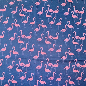 Pink Flamingos 2 Tie Back Scrub Cap, Nurse Hat, Surgical Cap, OR Cap, Surgery, Operating Room. With or Without Ponytail Holder.