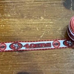San Francisco 49ers Football Team Drawstring Ribbon added to each cap