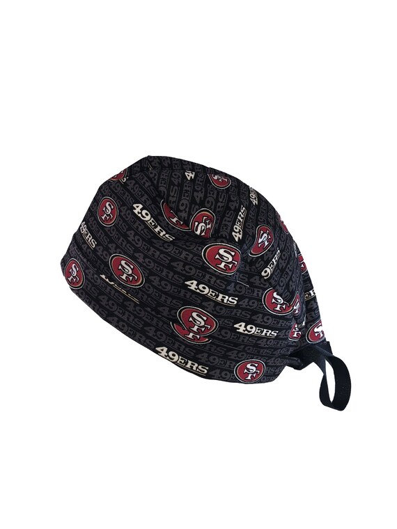 Football Tie Back Scrub Cap - Etsy 