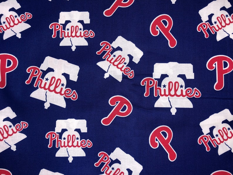 Philadelphia Phillies MLB Baseball Tie Back Scrub Cap, Nurse Hat With or Without Ponytail Holder. bild 4