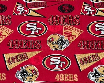 San Francisco 49ers NFL Pennants Tie Back Scrub Cap, Nurse Hat, Surgical Cap, Surgery, Operating Room. With or Without Ponytail Holder.