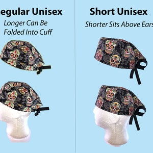 Boston Celtics Balls NBA Basketball Tie Back Scrub Cap, Nurse Hat, Surgical Cap With or Without Ponytail Holder. image 5