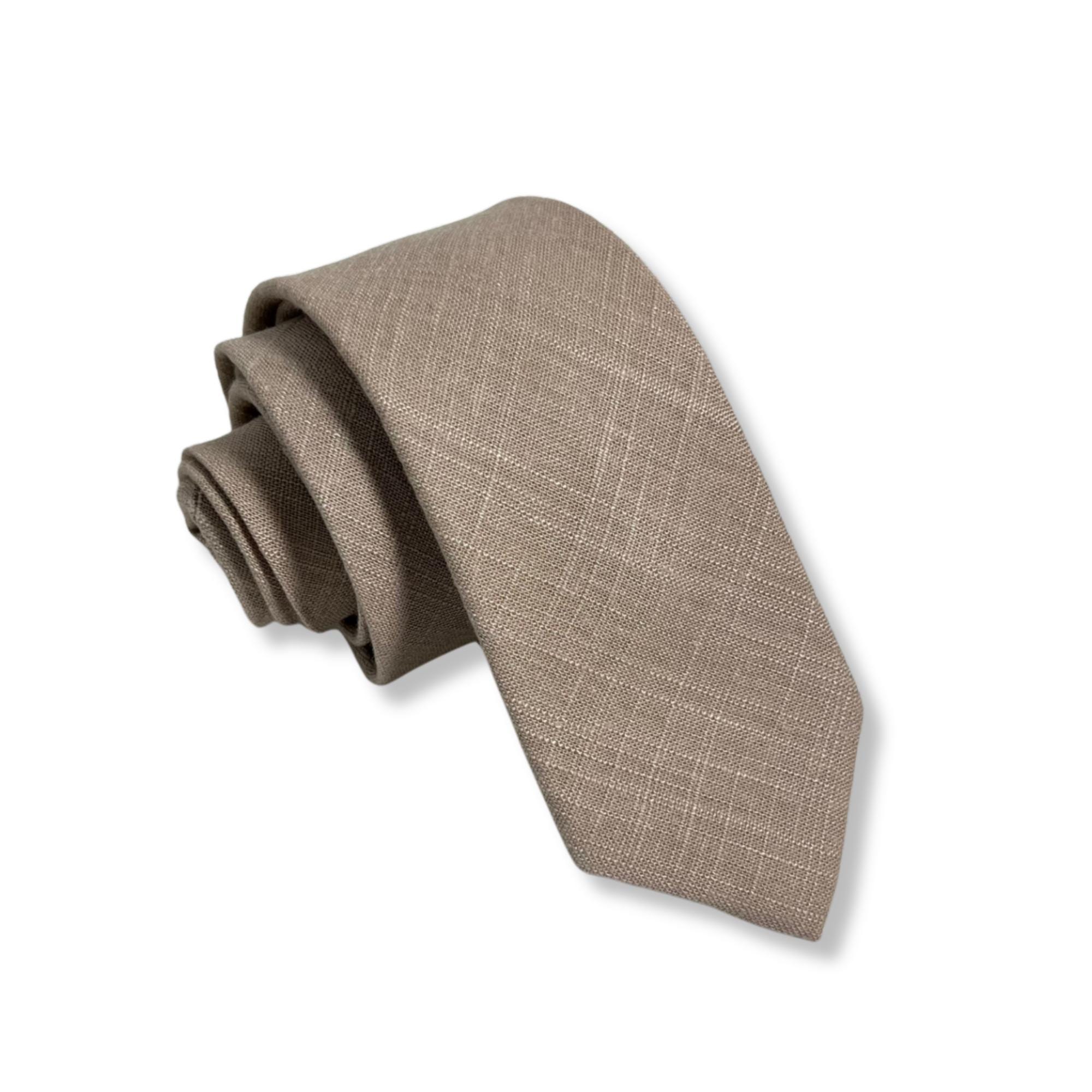 Latte Solid Twill Kids Necktie Latte Solid Twill Kids Necktie