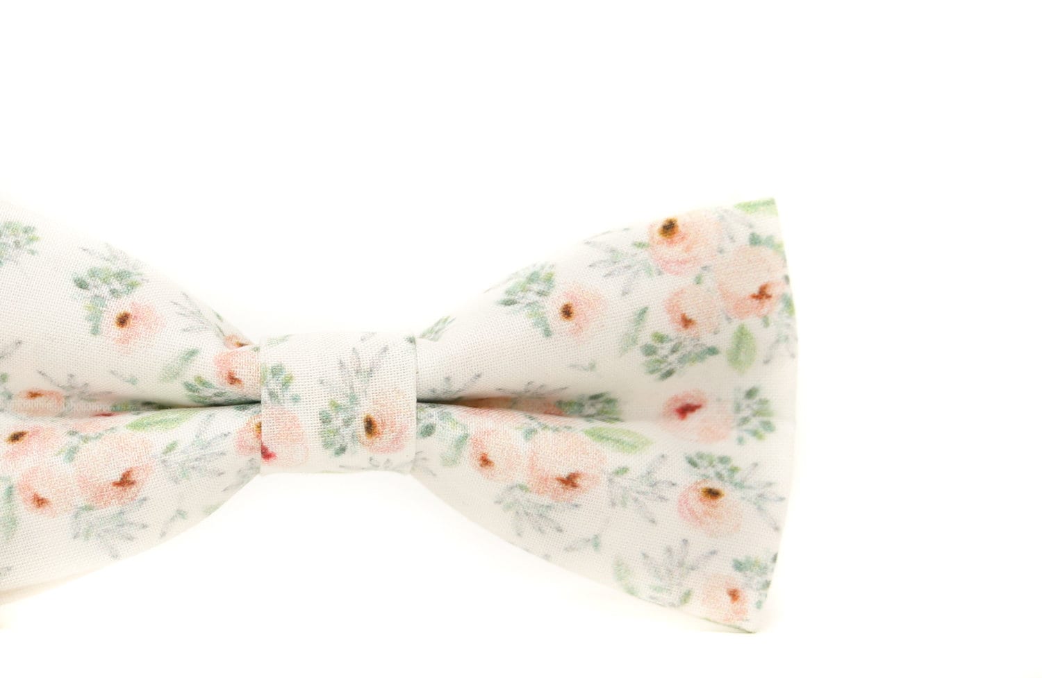 White, Sage & Blush Floral Bow Tie or Necktie --- PERFECT for Groomsmen, Ring Bearer or Page Boy Outfit, Gray Pink Wedding