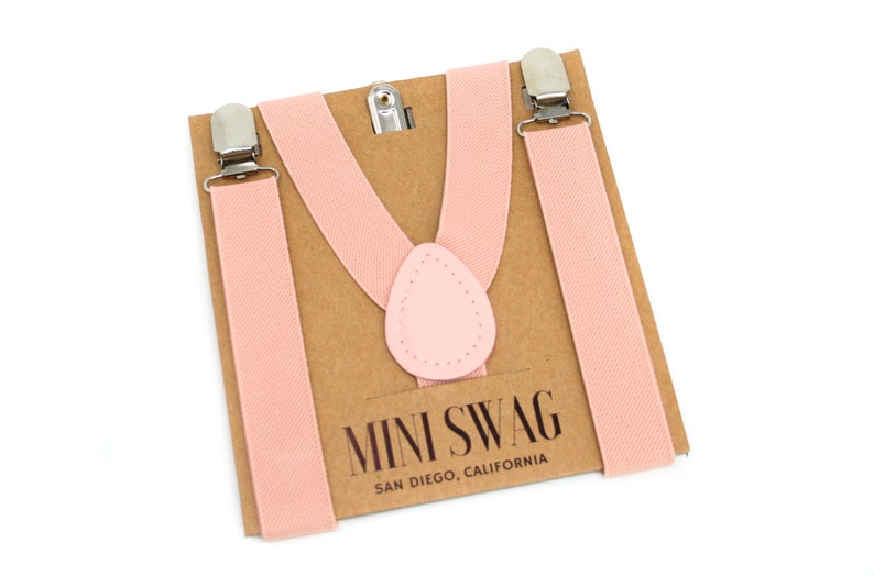 Blush Pink Suspenders Baby Toddler Youth and Men's Etsy