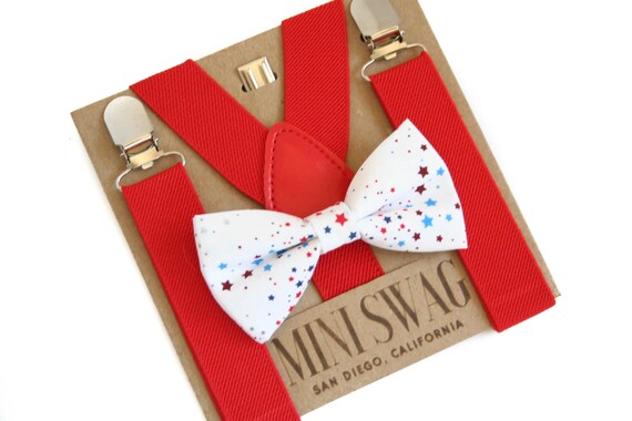 Baby/Toddler Boy's Sparkle Bow Tie and 25" Suspenders in Your Choice of Style 