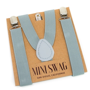 Gray Suspenders --- Baby, Toddler, Youth, and Adult Sizes --- Perfect for Wedding, Ring Bearer, Page Boy, Groomsmen, Cake Smash Outfit