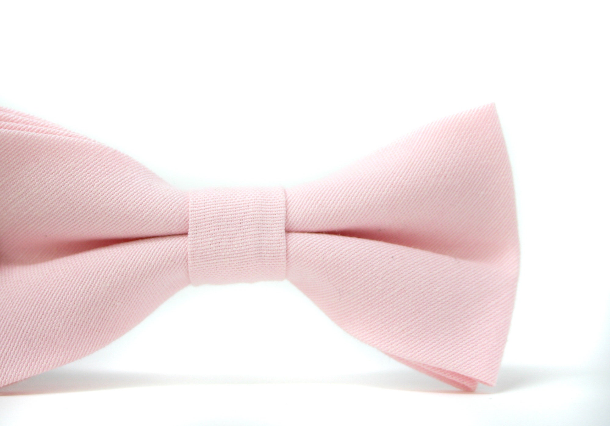 Blush Pink Bow Tie and Navy Leather Suspenders PERFECT for - Etsy