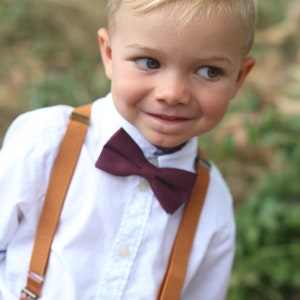 marsala bow tie