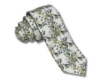 Eucalyptus Necktie, Bow Tie, or Pocket Square -- PERFECT for Groomsmen, Ring Bearer, Wedding, Davids Bridal Martini, Moss, Agave, Fern, Sage