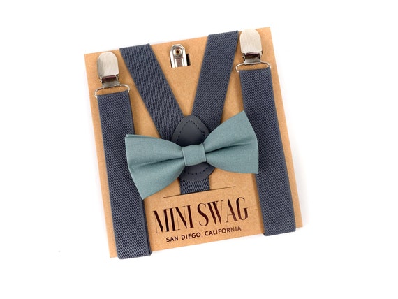 Sea Glass Bow Tie ☀ Dark Gray ...