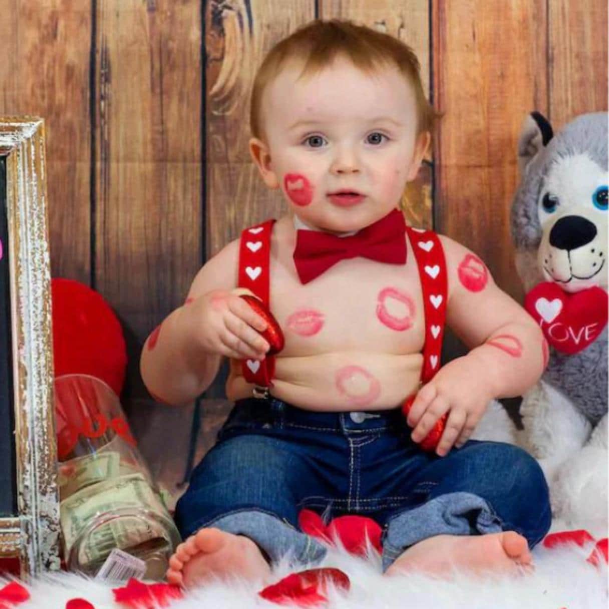 Baby Bow Tie Valentines Day Outfit Boy Boys Valentines Day Outfit