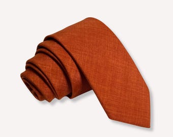 Corbata o pajarita naranja quemada --- Combinación de colores Azazie