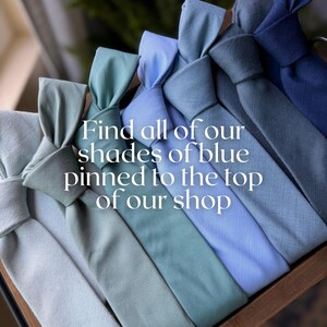 Dusty Blue Floral, Twilight, French Blue | Wedding Neckties, Bow Ties, Pocket Squares image 16