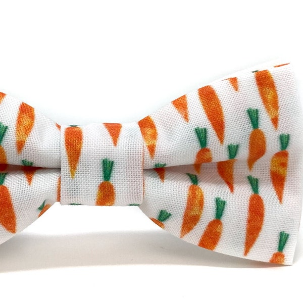 Carrot Bow Tie --- PERFECT for Boys Basket Stuffers, Easter Gift, Baby Outfit, Toddler Gift, Father Son Matching Outfit, Dog Bow Tie