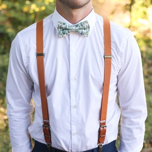 Forest Bow Tie & Leather Suspendersperfect for Woodland - Etsy